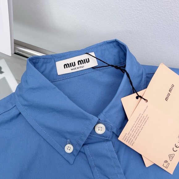 Miu Miu Men's Button Embroidered Shirt - Picture 5 of 8